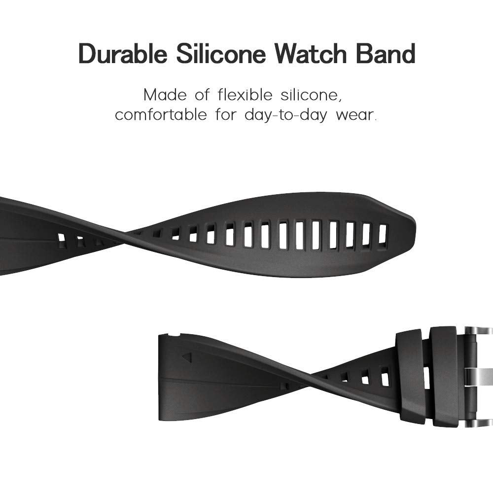 Notocity Compatible Fenix 5X Plus Bands Fenix 7X Sport Silicone Replacement Watch Strap For Fenix 8 51Mm/Fenix 5X/Fenix 5X Plus/