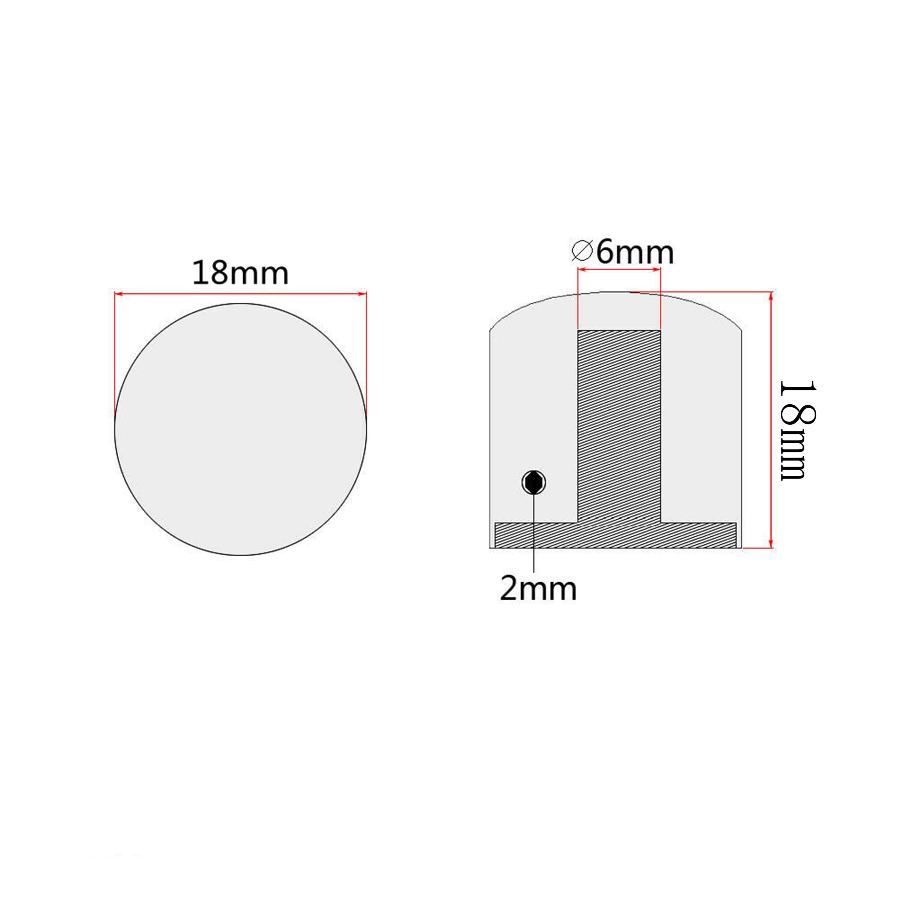 Xiyangjuan 4Pcs Metal Guitar Knobs Black Volume Tone Speed Control Knob Dome Knobs With Allen Keys Screws For Fender Telecaster