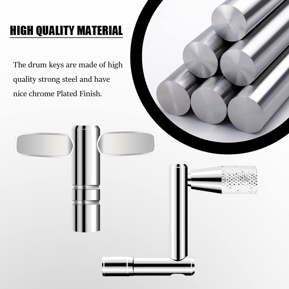 Drum Keys 3 Pack Universal Drum Tuning Key With Continuous Motion Speed Key