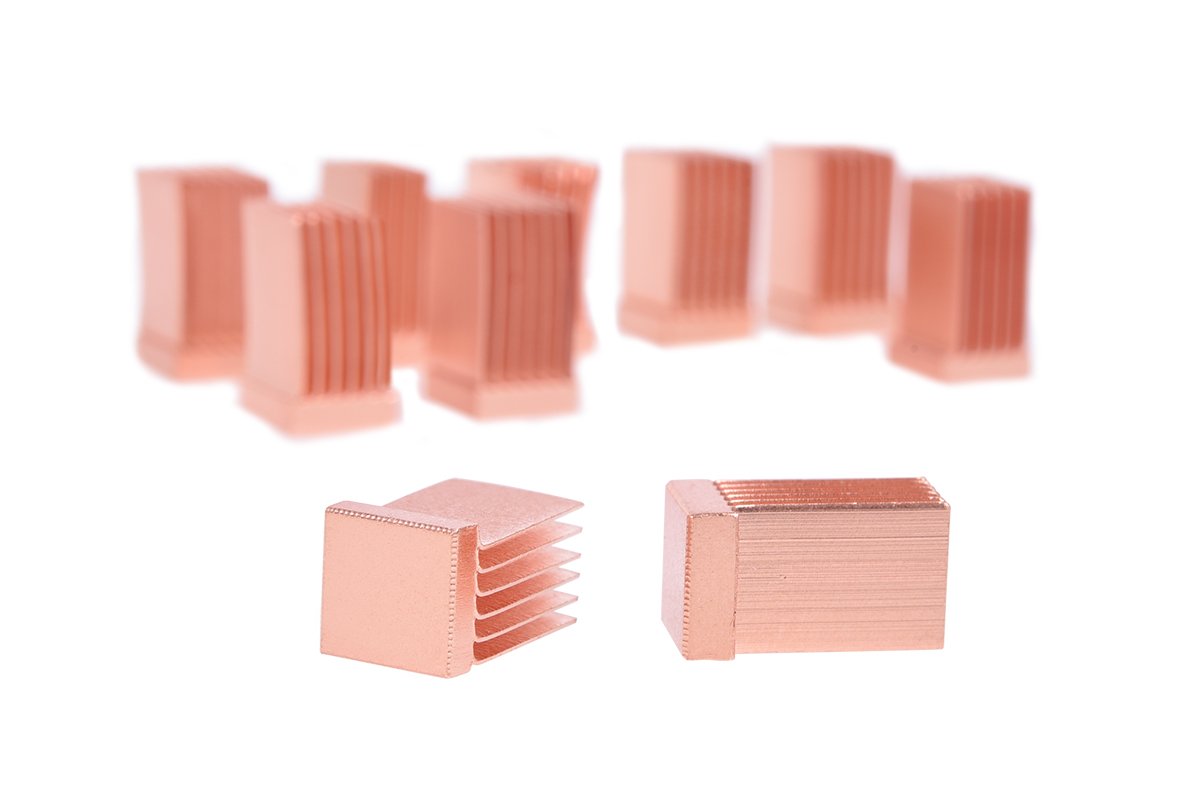 Alphacool 17425 Gpu Ram Copper Heatsinks 6,5X6,5Mm   10Pcs Air Cooling Passive Coolers