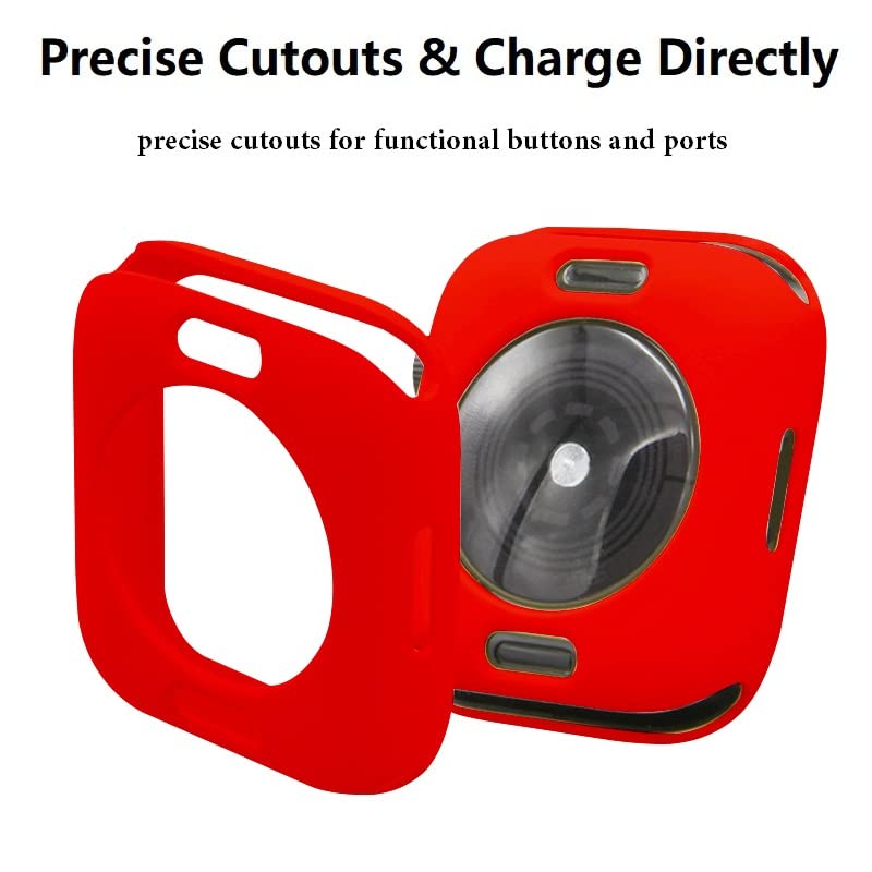 Hontao Ultra Thin Soft Tpu Shockproof Bumper Case For Iwatch Apple Watch Series 3/2/1 Red 38Mm