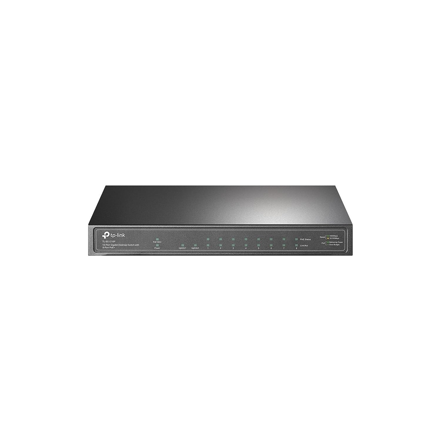 TP-Link 8 Port Gigabit PoE Switch | 8 PoE+ Ports @63W, w/ 1 Uplink Gigabit Port + 1 SFP Slot | Desktop/Wall-Mount | Plug & Play 