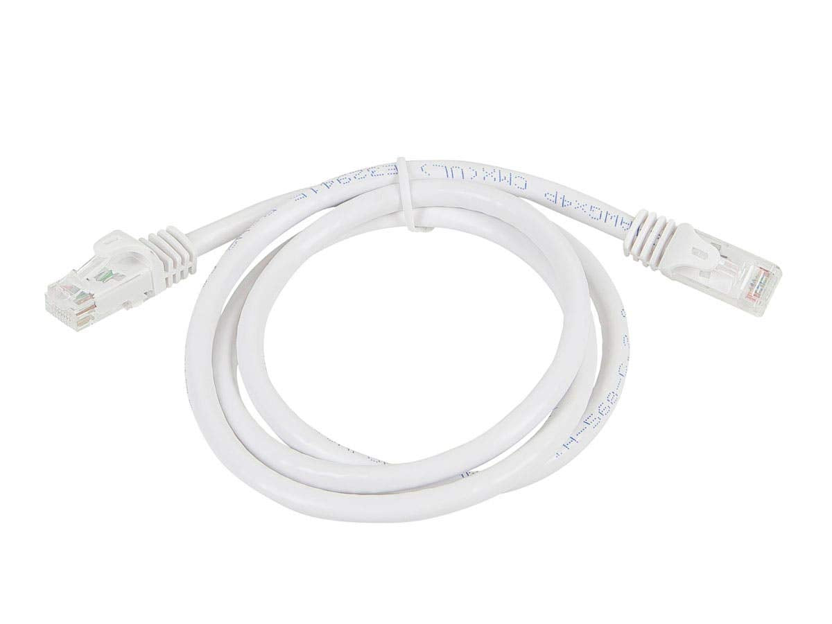 Monoprice Cat5E 3Ft White Patch Cable Utp 24Awg 350Mhz Pure Bare Copper Snagless Rj45 Flexboot Series Ethernet Cable