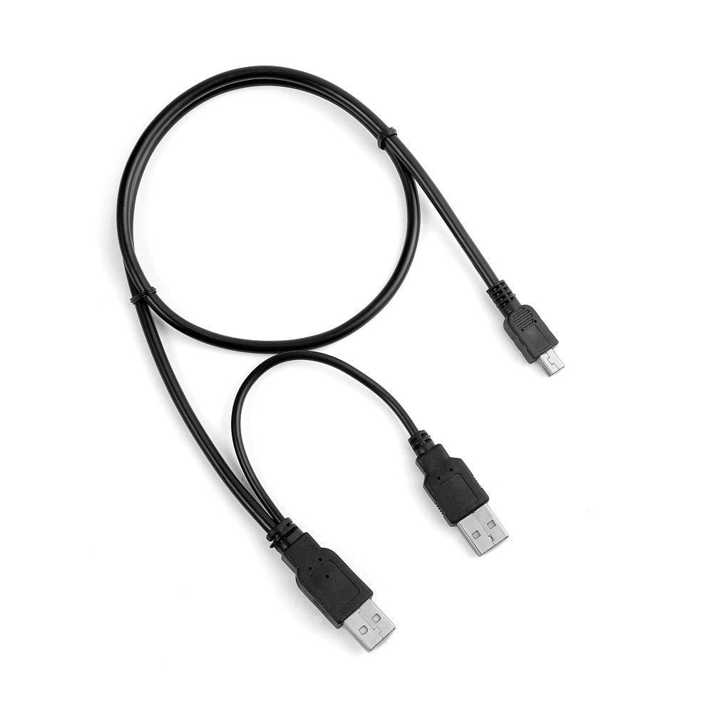 Maxllto Usb Y Charger Data Cable Cord For Emc Iomega Ego Usb 2.0 Portable Hard Drive Hdd