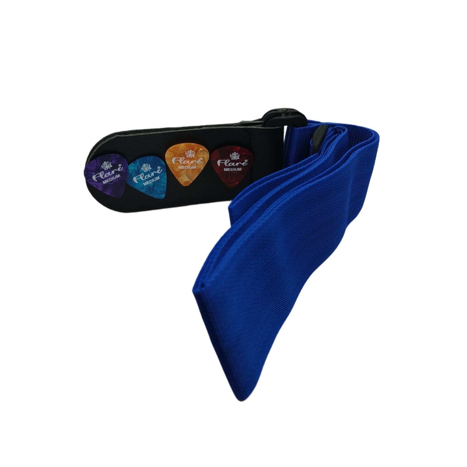 FLARE Guitar Strap, Ukulele Strap with 4 Picks, Blue