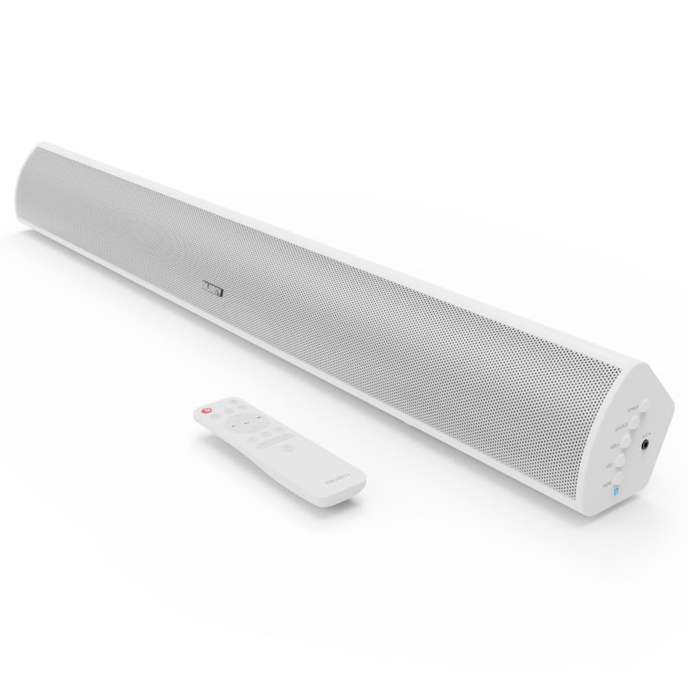 Majority Teton Sound Bar For Tv | 120W Powerful Stereo 2.1 Channel Sound | Home Theatre 3D Soundbar With Built In Subwoofer | Hd