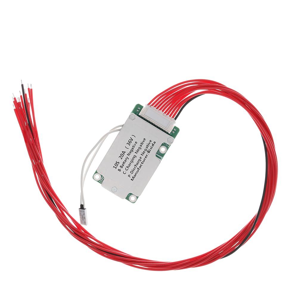 Bisida 10S Bms 36V 20A Li Ion Pcb Protection Board With Balance Wire And Ntc, Ten Functional Protections, Split Ports, For Lithi