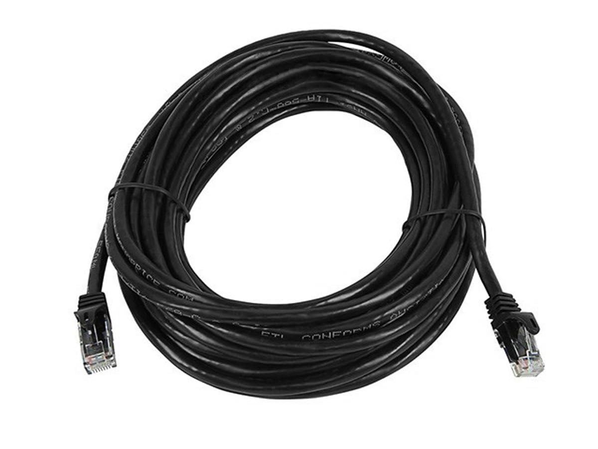 Monoprice Cat6 25Ft Black Patch Cable Utp 24Awg 550Mhz Pure Bare Copper Snagless Rj45 Flexboot Series Ethernet Cable