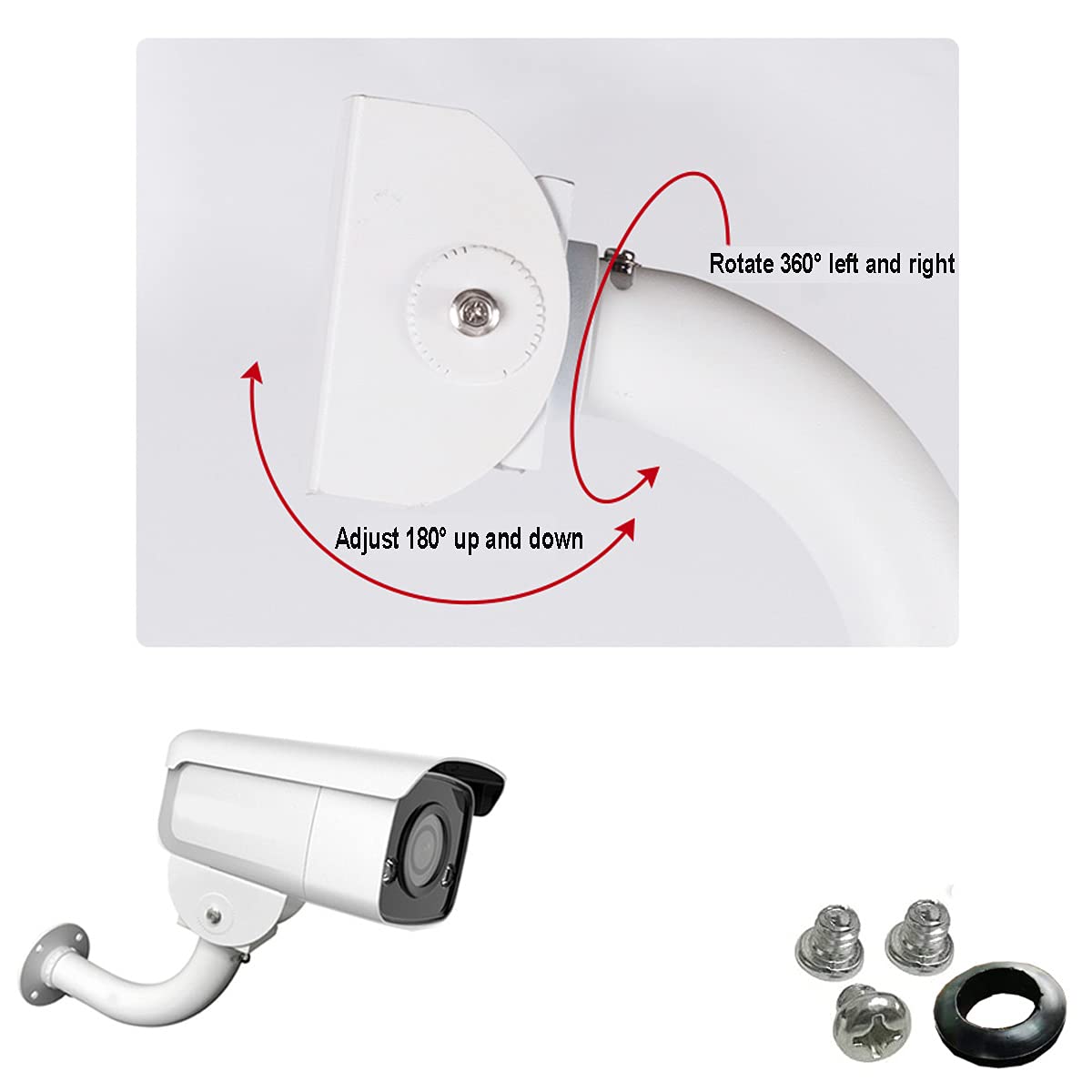 Usidaer Surveillance Security Camera Mount Bracket, Adjustable Universal Camera Wall Mounting Bracket For Cctv Security Cameras/