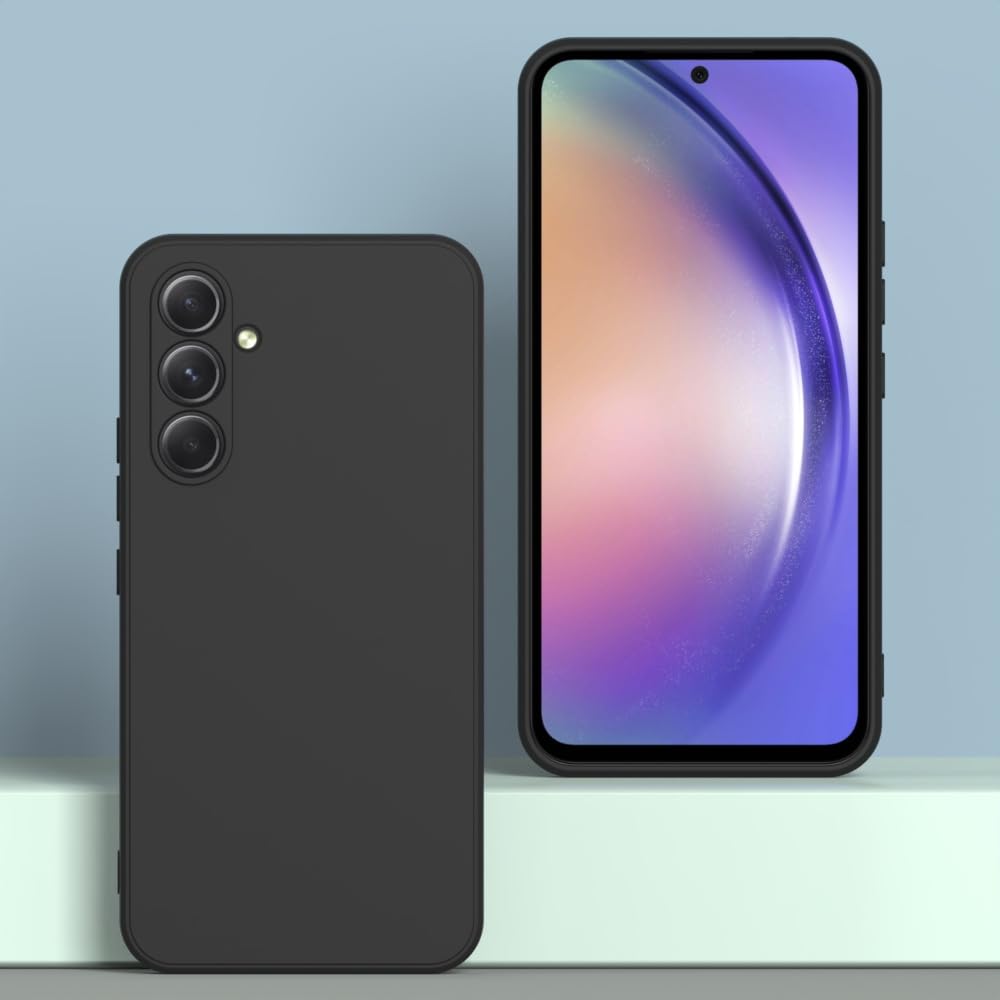 Wogroo For Samsung Galaxy A35 5G Case Black, Scratch Resistant With Soft Touch, Slim Thin Phone Cover For Samsung Galaxy A35 5G