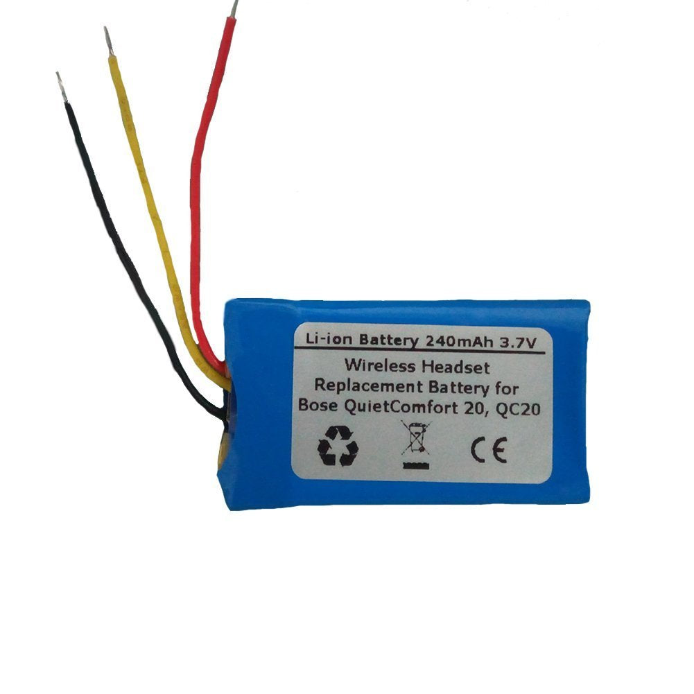 240Mah/3.7V Replacement Battery For Bose Pr 452035, Quietcomfort 20, Qc20 Wireless Headset