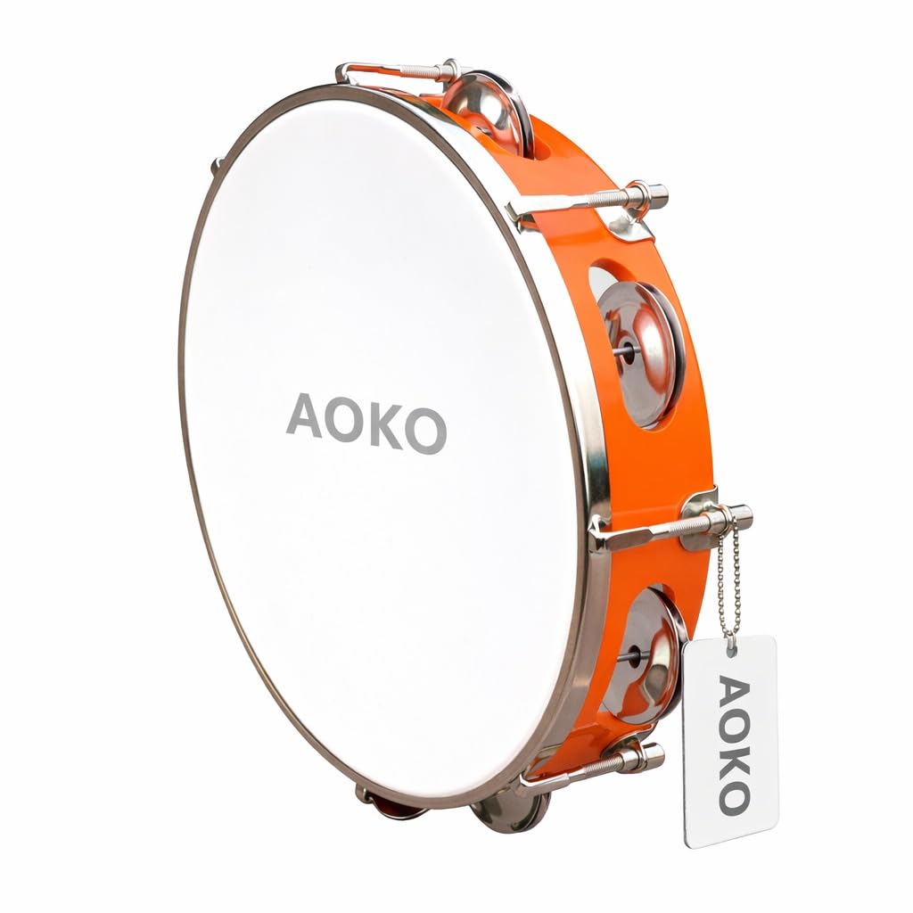 Aoko Dafli Musical Instrument | Hand Percussion Tambourine For Bhajan, Kirtan & Folk Music | Traditional Indian Handheld Rhythm 