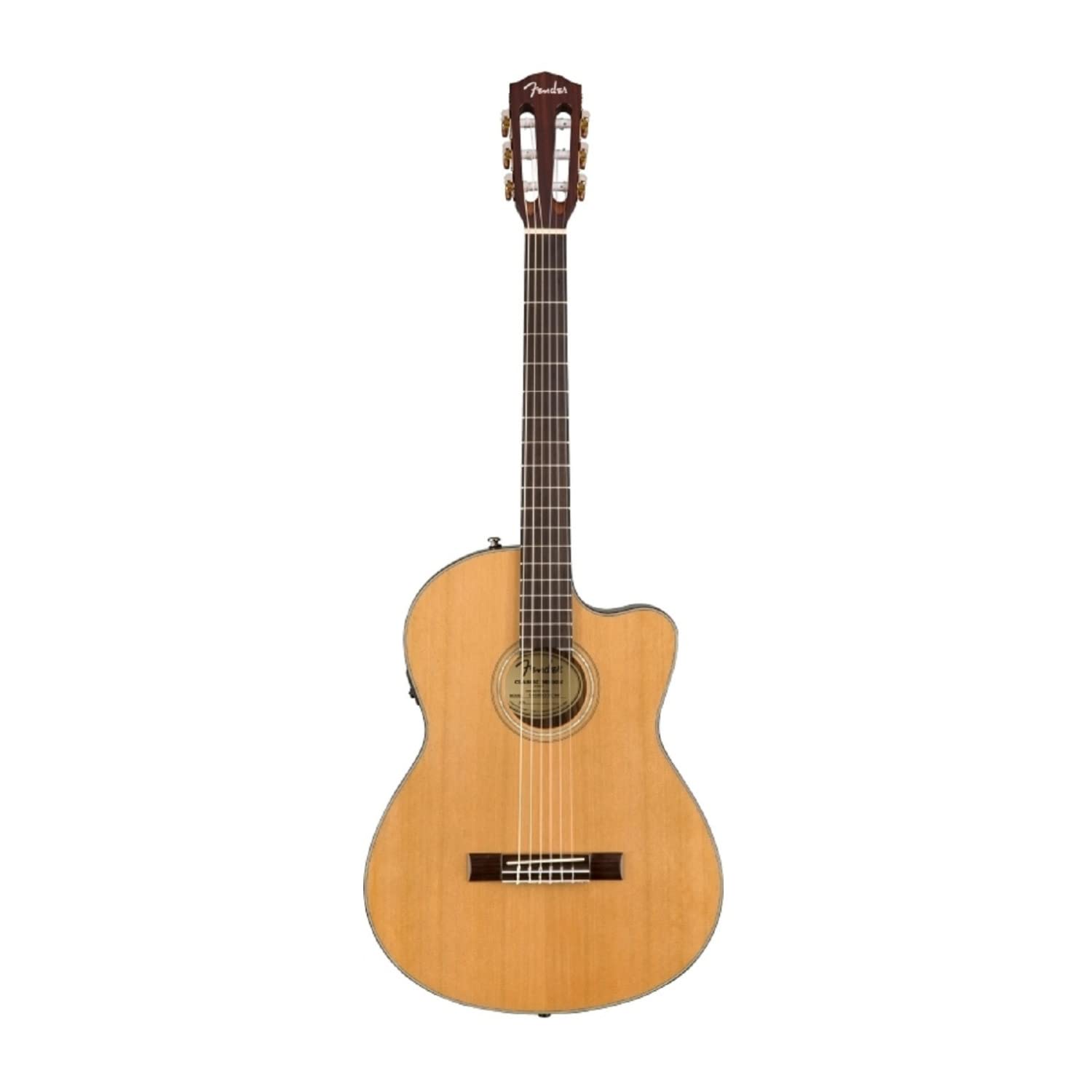 Fender Cn 140Sce Thinline Concert Nylon String Acoustic Guitar, With 2 Year Warranty, Natural, With Case