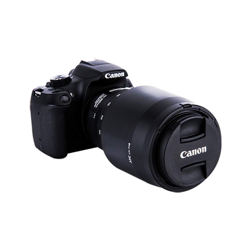 Jjc Reversible Lens Hood Shade For Canon Ef 70-300Mm F/4-5.6 Is Ii Usm Replaces Canon Lens Hood Et-74B, With Button To Lock Or R