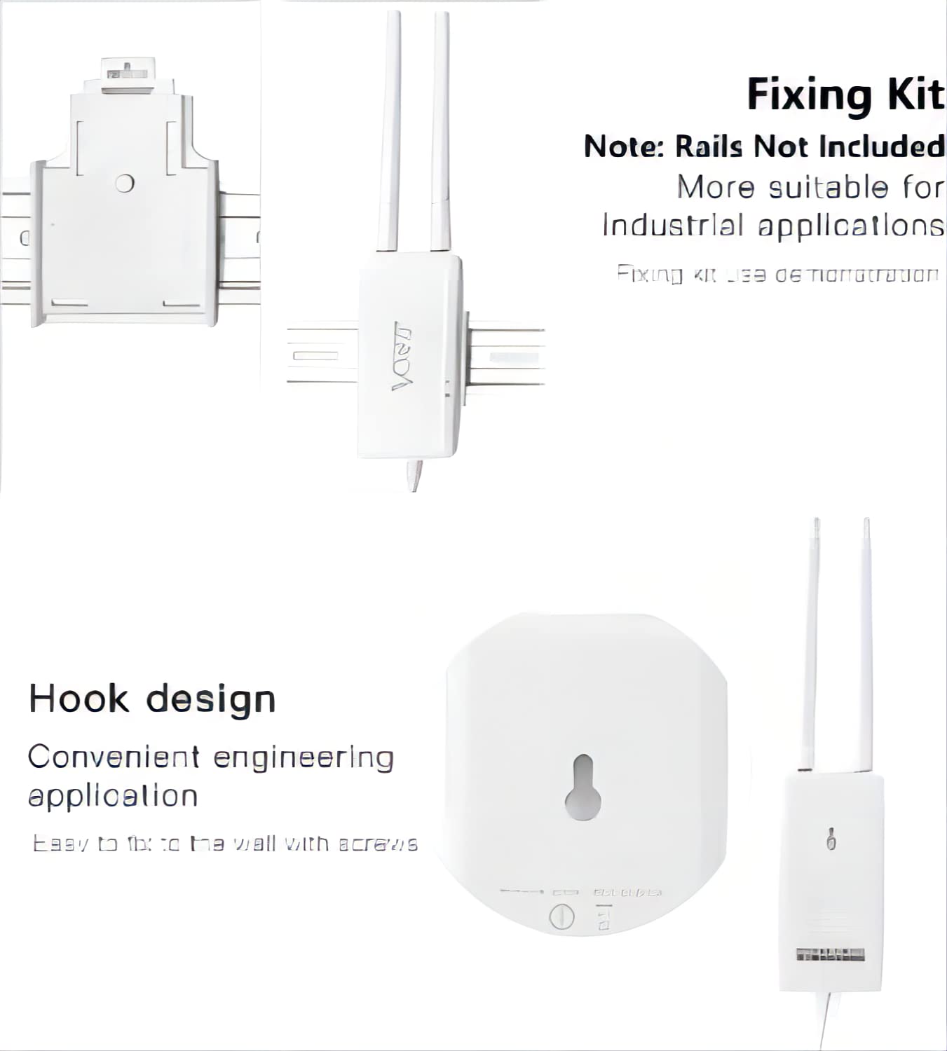 Vonets Vap11S Industrial High Power 2.4Ghz Wifi Bridge/Repeater/Mini Router/ Ethernet To Wifi Hotspot Extender 300Mbps With 2 Rj