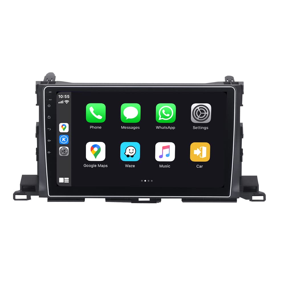 Sygav Android 13 Car Stereo 8Gb+256Gb For 2014 2019 Toyota Highlander Radio With Carplay Android Auto 10.2'' Touch Screen Gps Na