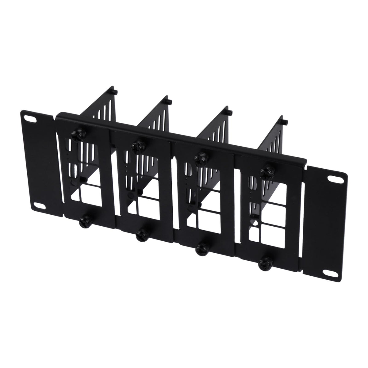 GeeekPi Rack Mount for Raspberry Pi 5/4B 10 inch 2U Black Metal ...