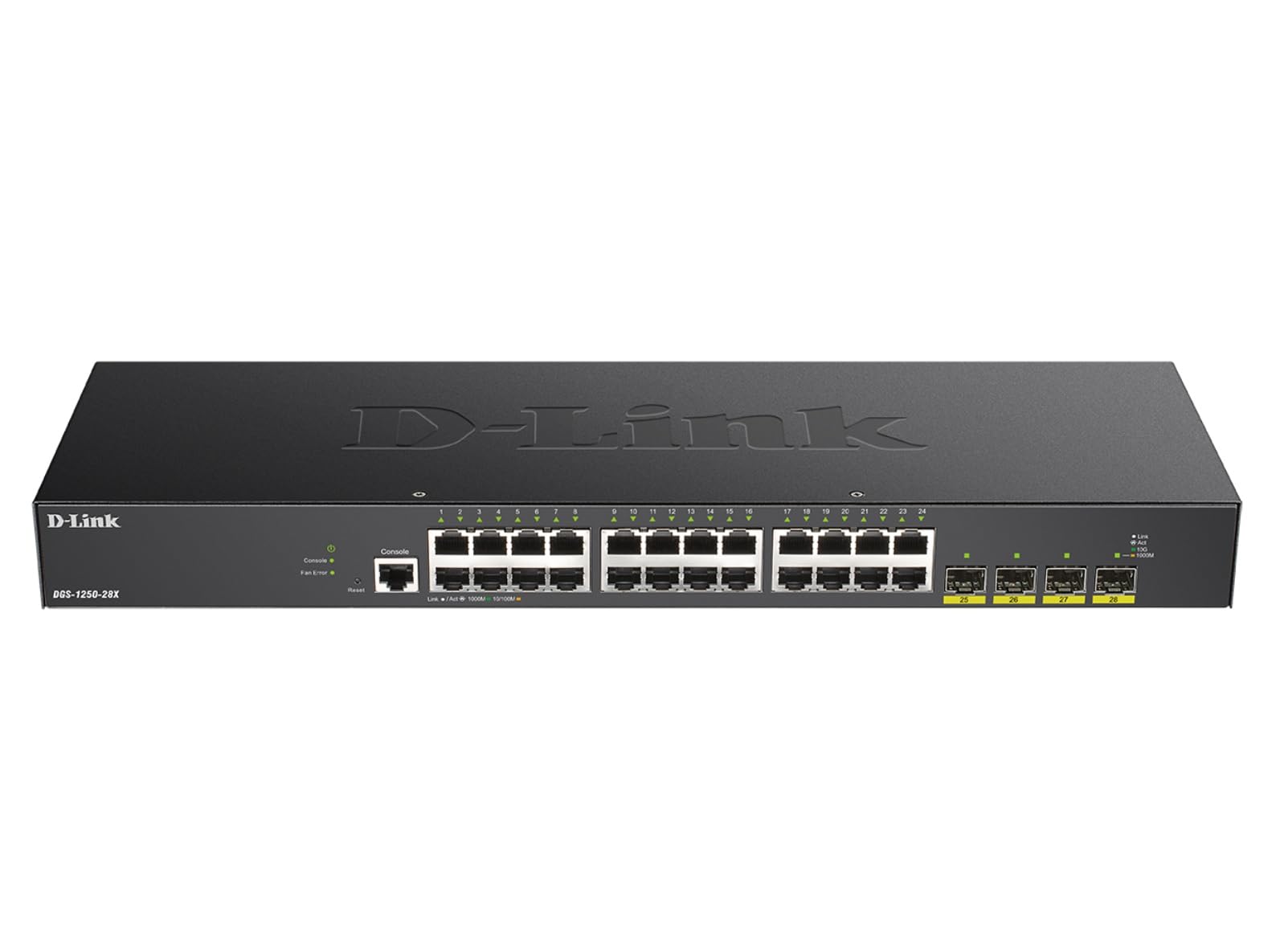 D-Link 28-Port Gigabit Smart Managed Switch | 24 Gigabit Ports + 4 10G SFP+ Ports| L2+/L3 Lite |VLANs |Web Managed |Surveillance