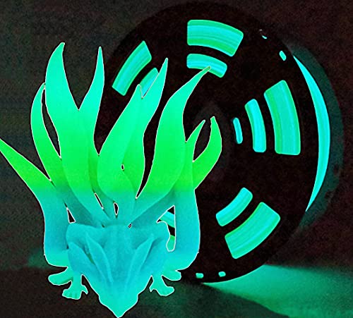 Stronghero3D Pla 3D Printer Filament,Glow In The Dark Filament, Glow Green/Blue 1.75Mm(2.2Lbs) Accuracy +/ 0.05Mm For Ender3 End