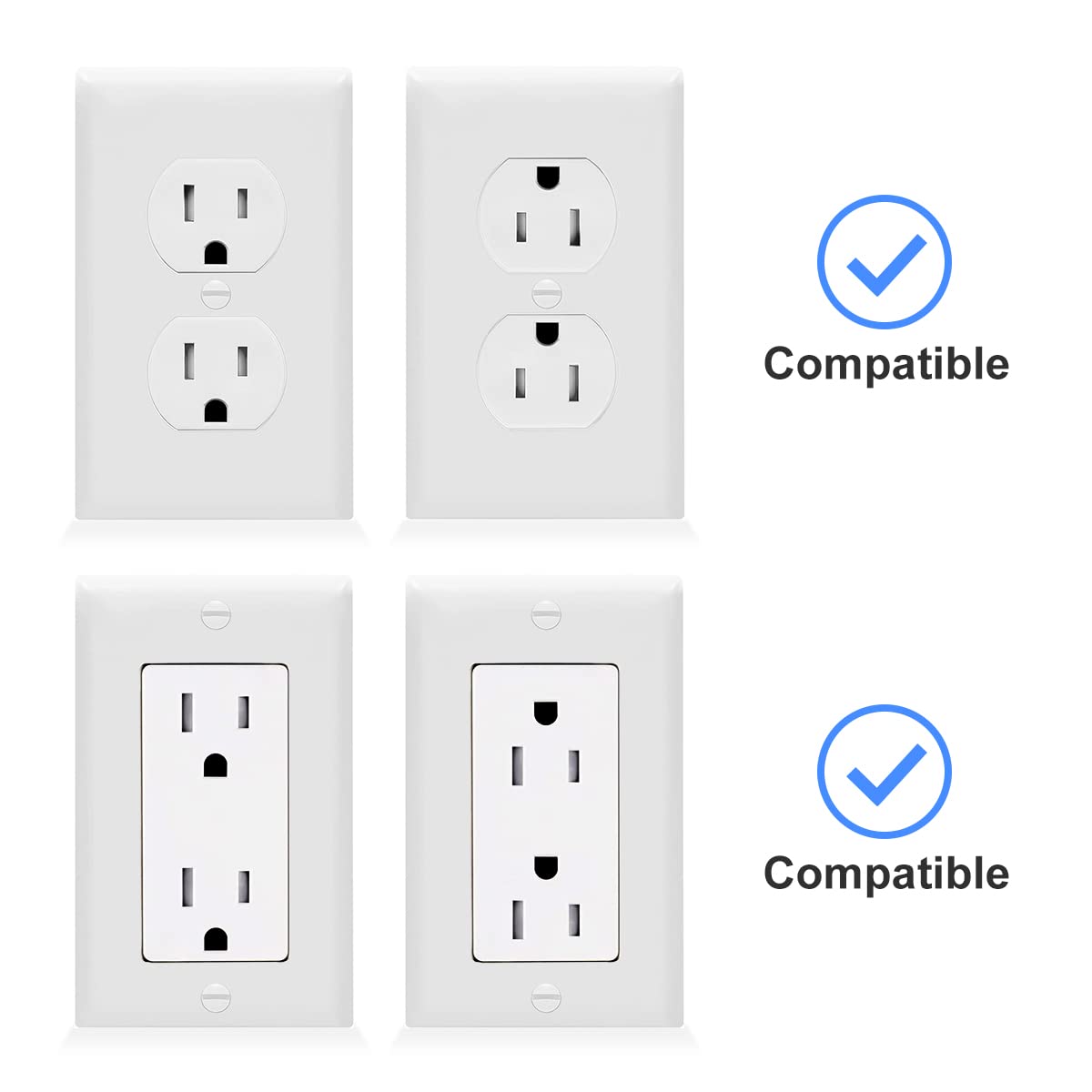 Suptek Wall Outlet Shelf, Home Wall Shelf Organizer For Outlets, Perfect For Bathroom, Kitchen, Bedrooms,Ideal For Cell Phone,Sp