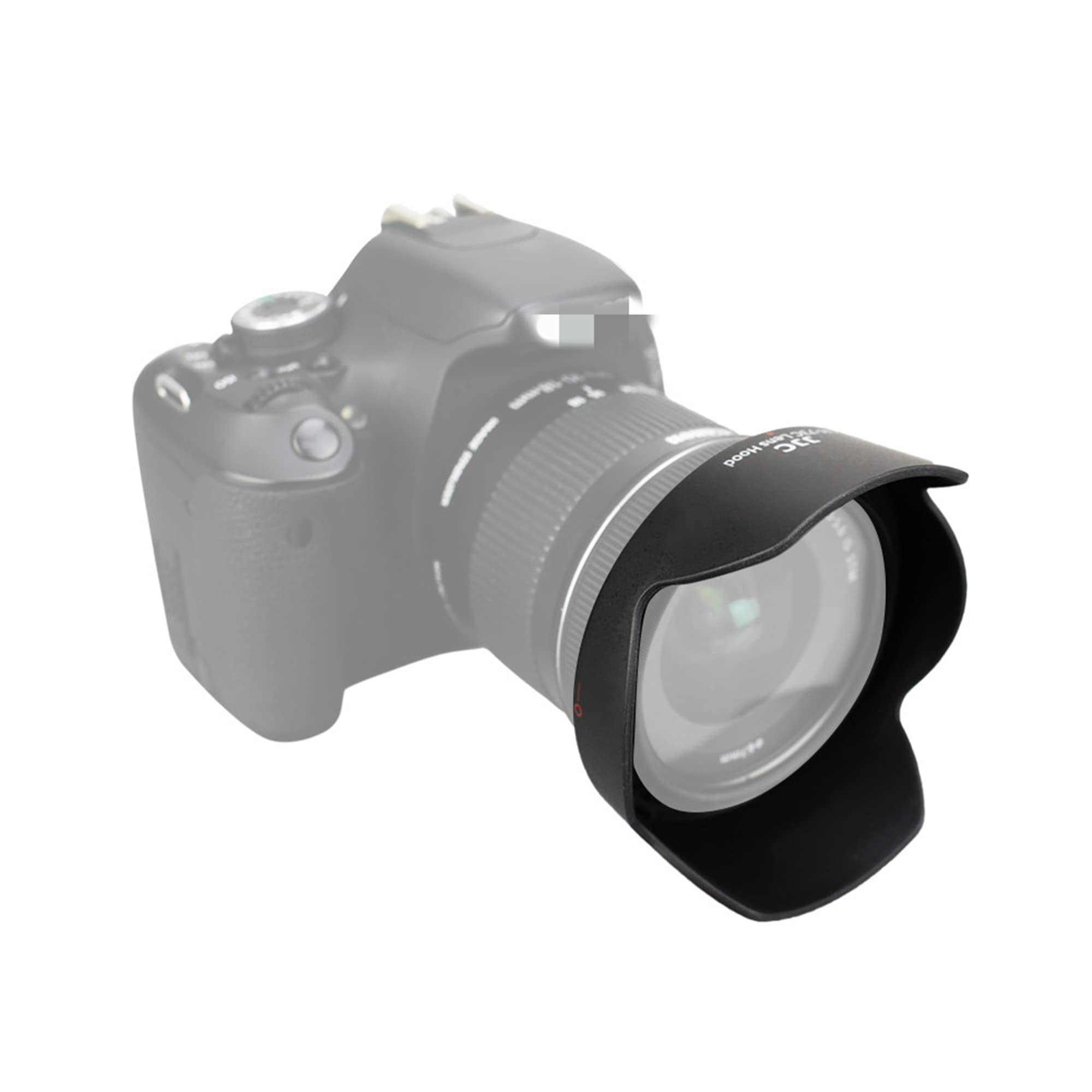 Jjc Reversible Lens Hood Shade Protector For Canon Ef S 10 18Mm F/4.5 5.6 Is Stm Lens On Camera Rebel T7I T8I T7 T6S T6I T5I T5