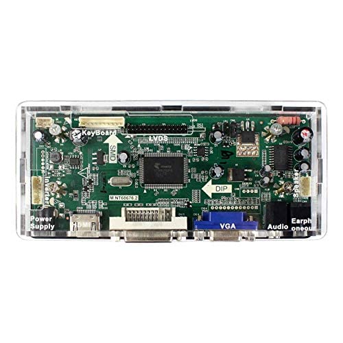 Vsdisplay Acrylic Case For M.Nt68676 Hd Mi Dvi Vga Lcd Controller Board,Fit For Lcd Controller Board M.Nt68676, Controller Board