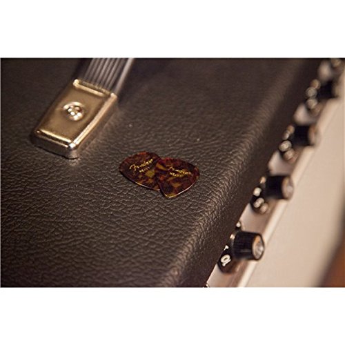 Fender Classic Celluloid Guitar Picks 451 Shape, Tortoise Shell, Heavy, 12 Pack