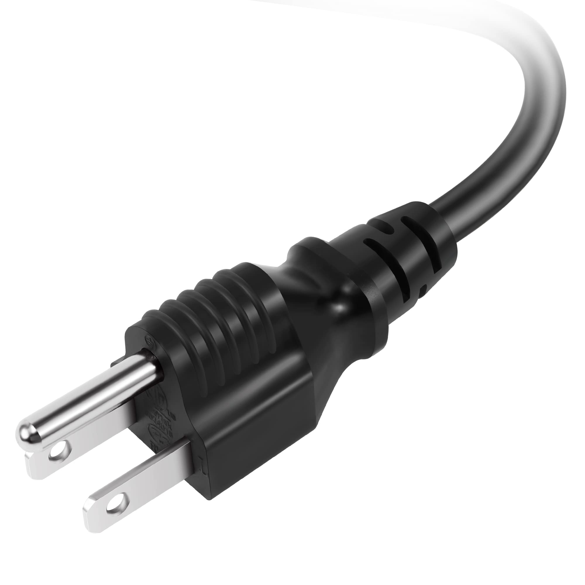 3 Prong Ac Laptop Power Cord 4 Feet (2 Pack), Nema 5 15P To C5 (Mickey Mouse) 10A 125V 18Awg, Iec 60320 Iec320 C5 To Nema 5 15P,