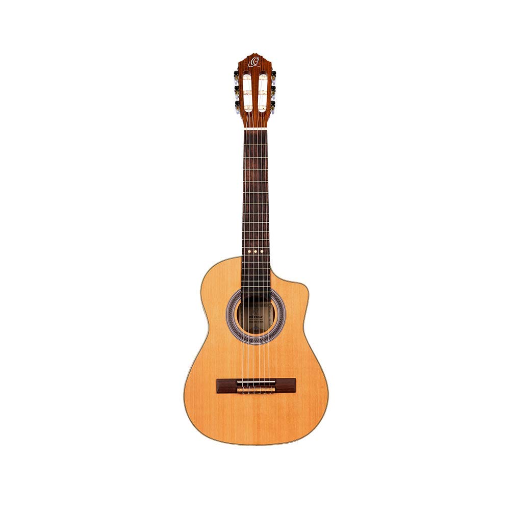 Ortega Guitars Requinto Series 6 String Acoustic Guitar, Right (Rqc25)