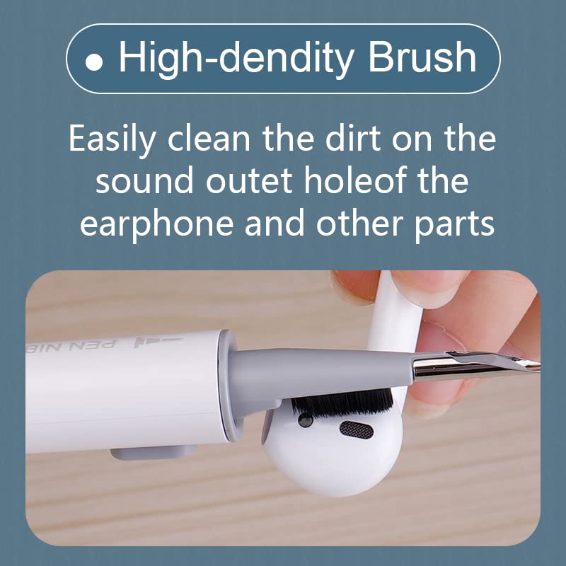 Cleaner Kit For Airpods, Ahero 5 In 1 Keyboard Cleaning Brush,Earphone Cleaning Pen,Earbuds Cleaner For Cleanging Headphones And