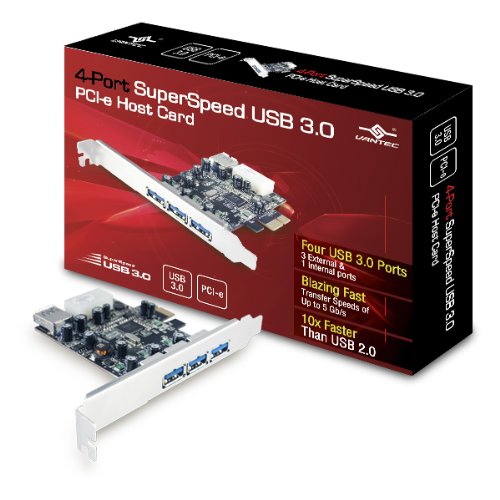 Vantec 4 Port Superspeed Usb 3.0 Pcie Host Card (Ugt Pc341)