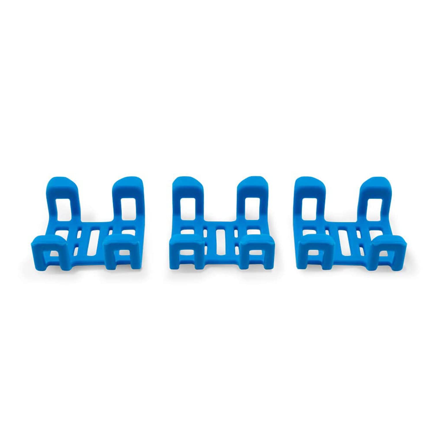 Tractive Gps Dog Tracker Rubber Attachment Clips (Pack Of 3), Blue, 2.8 Cm