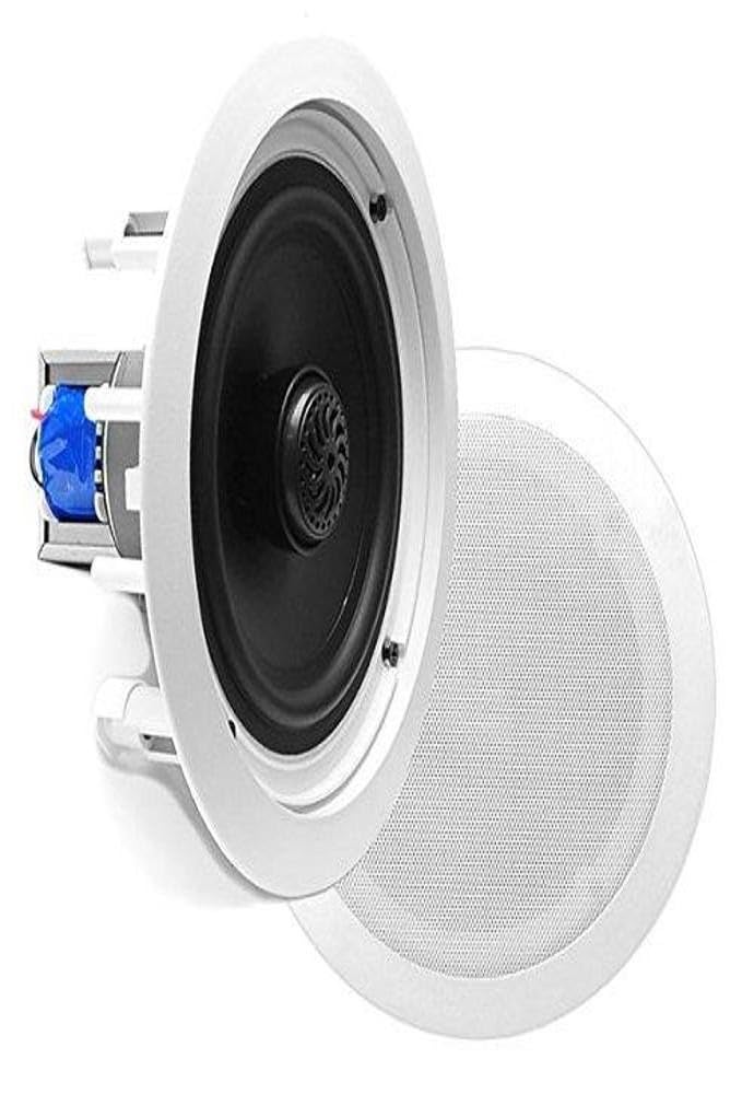 Pyle 6.5    70V Ceiling Mount Speakers Pair Of 2 Way Midbass Woofer Speaker Transformer 1    Titanium Dome Tweeter Wall Flush De