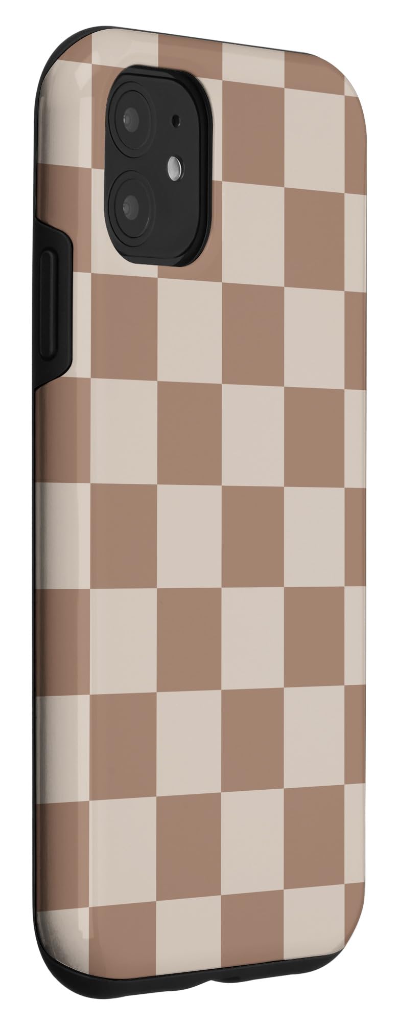 Iphone 11 Brown Classic Checkered Big Checkerboard Case