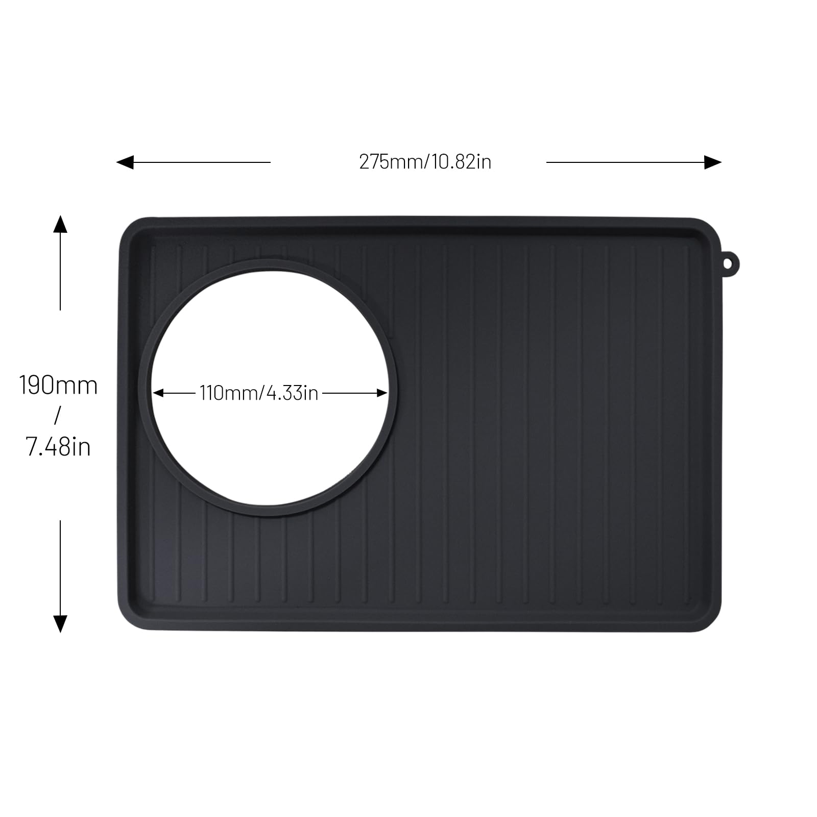 Coffee Mat For Breville 876, Espresso Tamper Mat, Food Grade Silicone Non Slip, 10.83In X 7.48In, Waterproof Heat Resistant, Esp