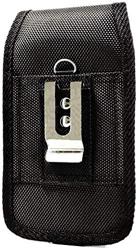 Heavy Duty Extra Large Vertical Smart Phone Case/Pouch/Holster With Belt Loop, Belt Clip And Hook And Loop Fastener, 5.75 X 3 X