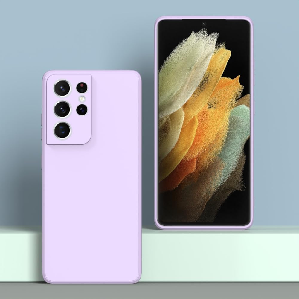 Wogroo For Samsung Galaxy S21 Ultra Case Purple, Scratch Resistant With Soft Touch, Slim Thin Phone Cover For Samsung Galaxy S21