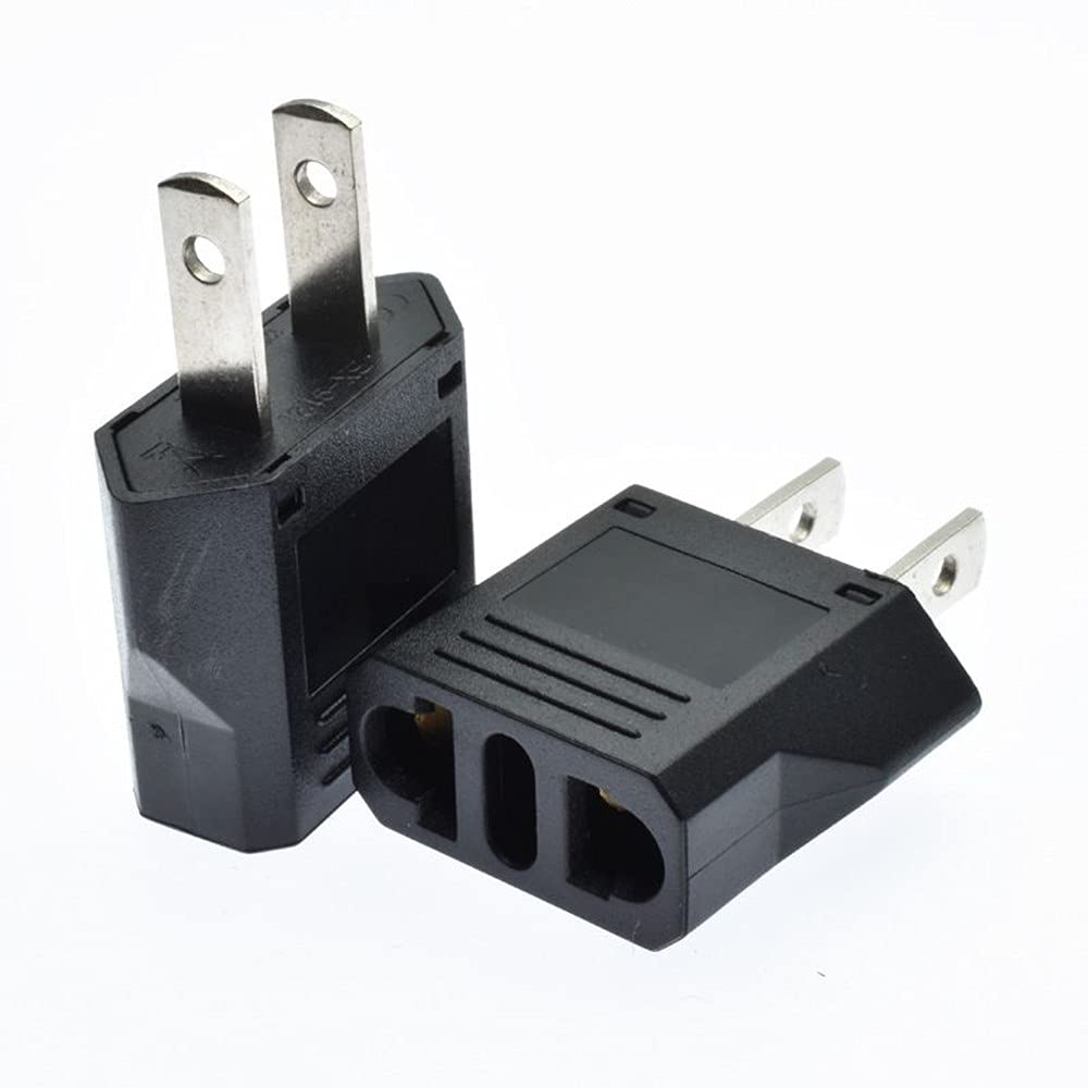 Alinna Us Plug Adapter, Eu Au Cn To Us America Travel Plug Adapter Ac Outlet Power Converter(2 Pack)