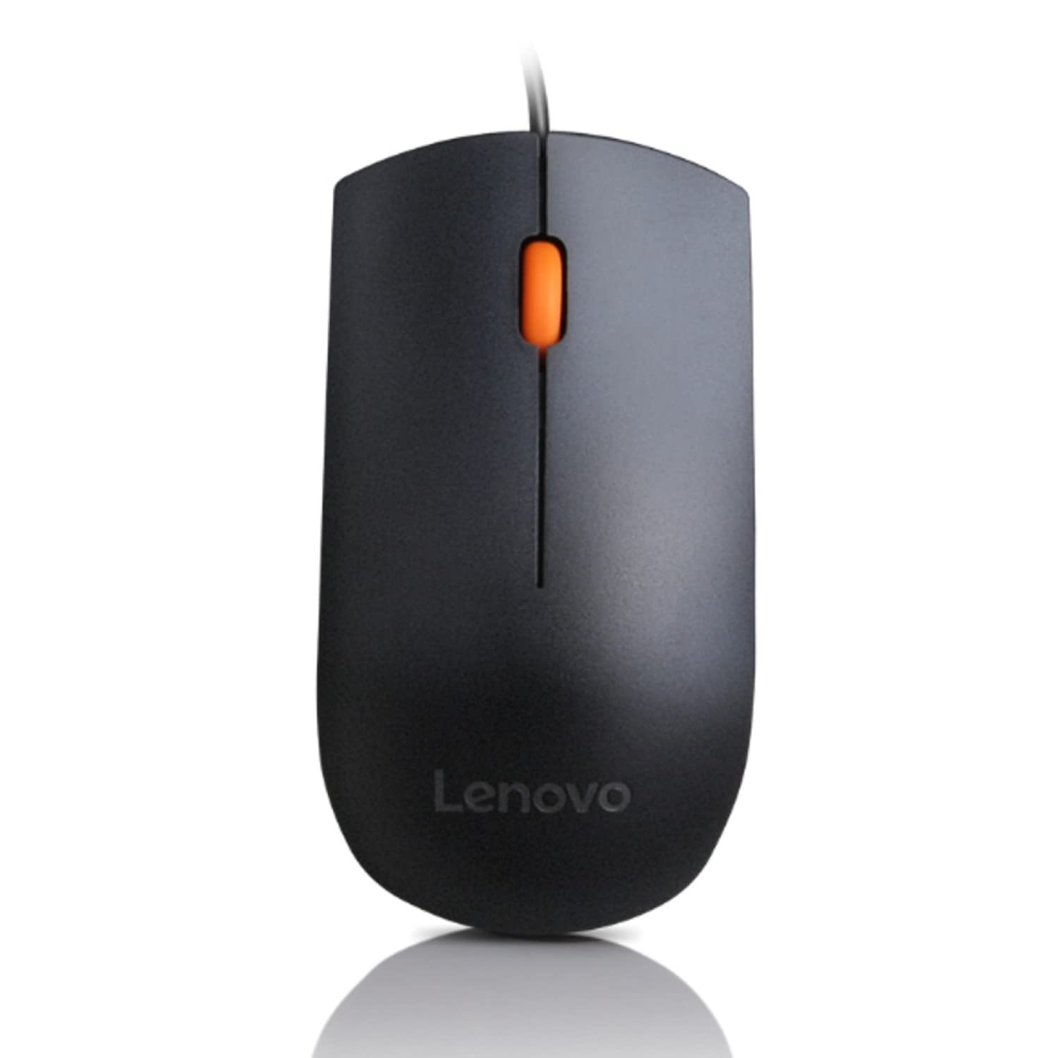 Lenovo 300 Usb Wired Computer Mouse  Full Size Optical Ambidextrous Mouse With 1600 Dpi, Reliable Usba Wired Connection, Easy 