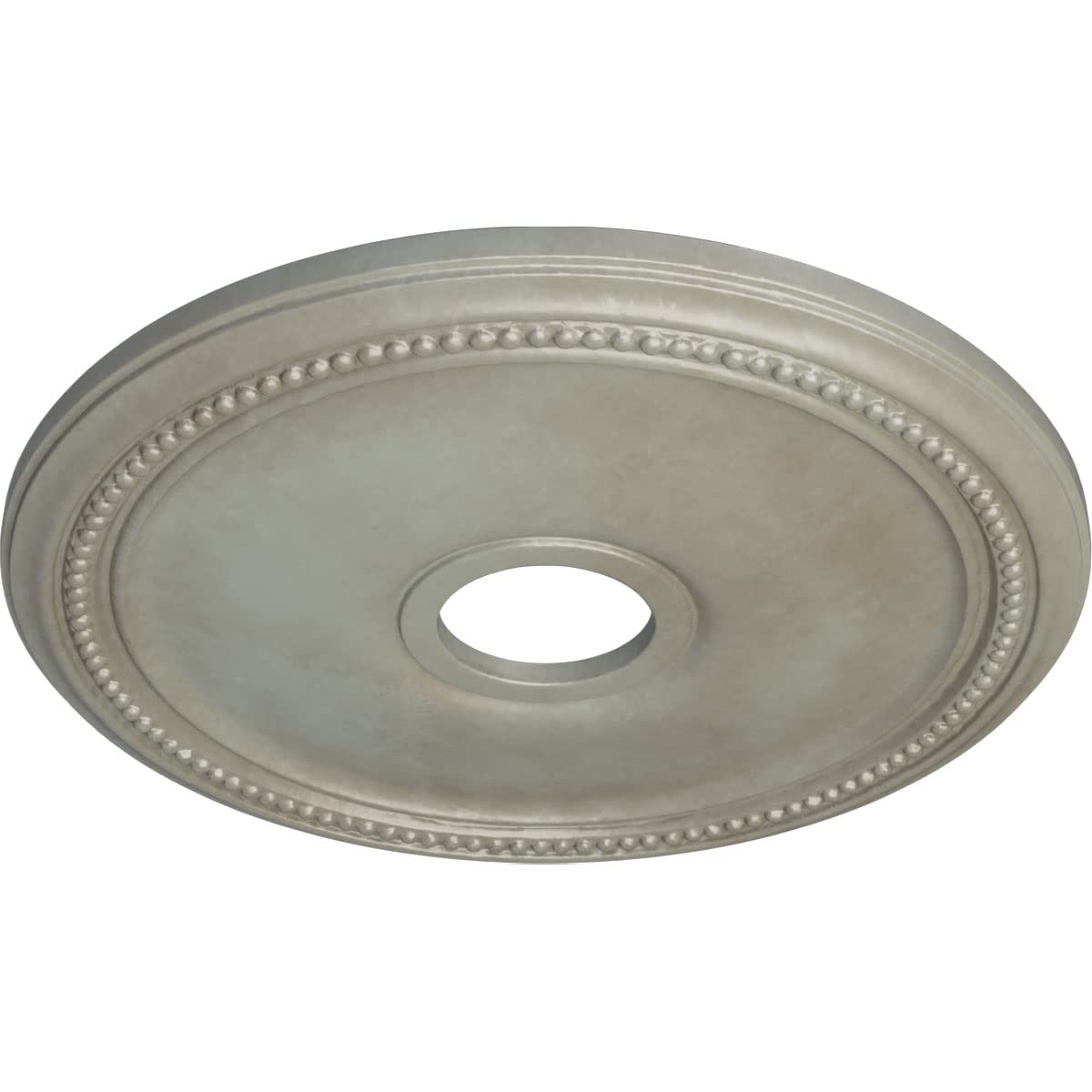 Ekena Millwork Cm18Difls Diane Ceiling Medallion, 18Od X 3 5/8Id X 1 1/8P (Fits Canopies Up To 5 3/8), Hand-Painted Flash Gold