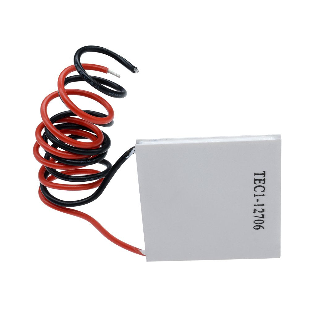 Aideepen Tec1 12706 12V 6A 60W 5Pcs Heatsink Thermoelectric Cooler Cooling Peltier Plate Module 40X40Mm