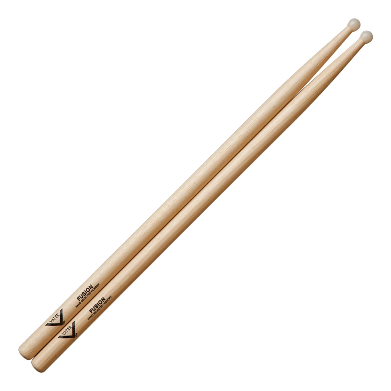 Vater Fusion Nylon Tip Hickory Drumsticks, Pair