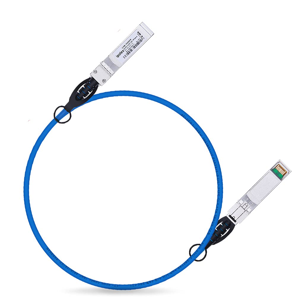 Colored 10G Sfp+ Twinax Cable, Direct Attach Copper(Dac) Passive Cable In Blue, 1M (3.28Ft), For Cisco Sfp H10Gb Cu1M, Meraki, U