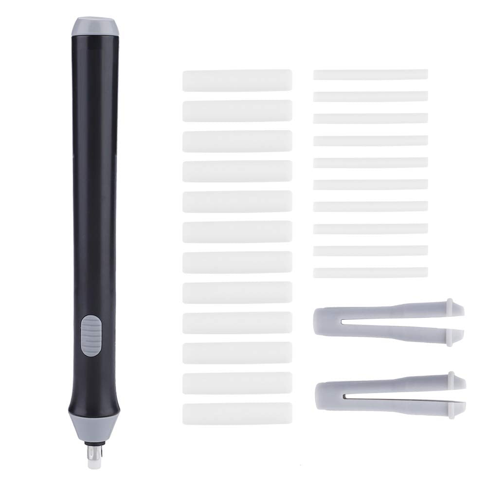 Zerodis Electric Automatic Pencil Eraser, Rechargeable Electric Eraser For Drawing, Artist Eraser Rechargeable For Drafting, Painting, Sketching, Detailer Tool(Black)