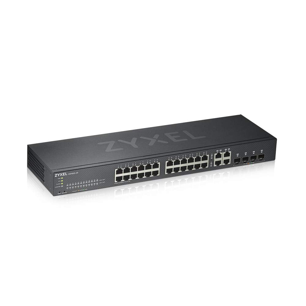 Zyxel 24 Port Gigabit Ethernet Nebulaflex Smart Managed Switch  4X Rj 45Sfp Ports  Metal  Limited Lifetime Gs1920 24V2]