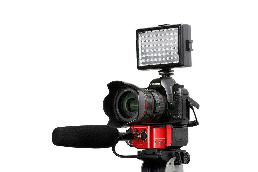 Saramonic Sr-Pax2 Audio Adapter For Mirrorless, Dslr & Black Magic Pocket Cameras (Red/Black)