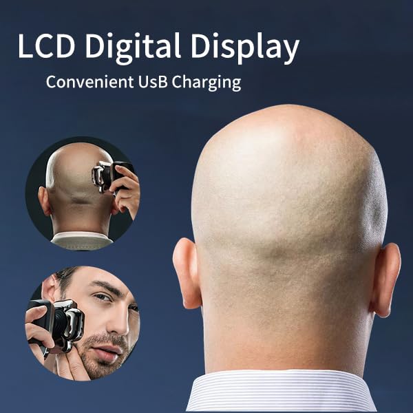 I Clean 9D Head Shavers For Bald Men,New Upgraded 6 In 1 Electric Razor With Led Display,Waterproof Wet/Dry Grooming Kit,Cordles