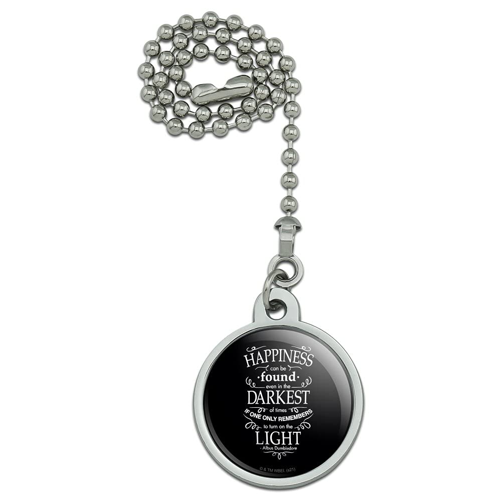 Graphics & More Harry Potter Happiness Quote Ceiling Fan And Light Pull Chain