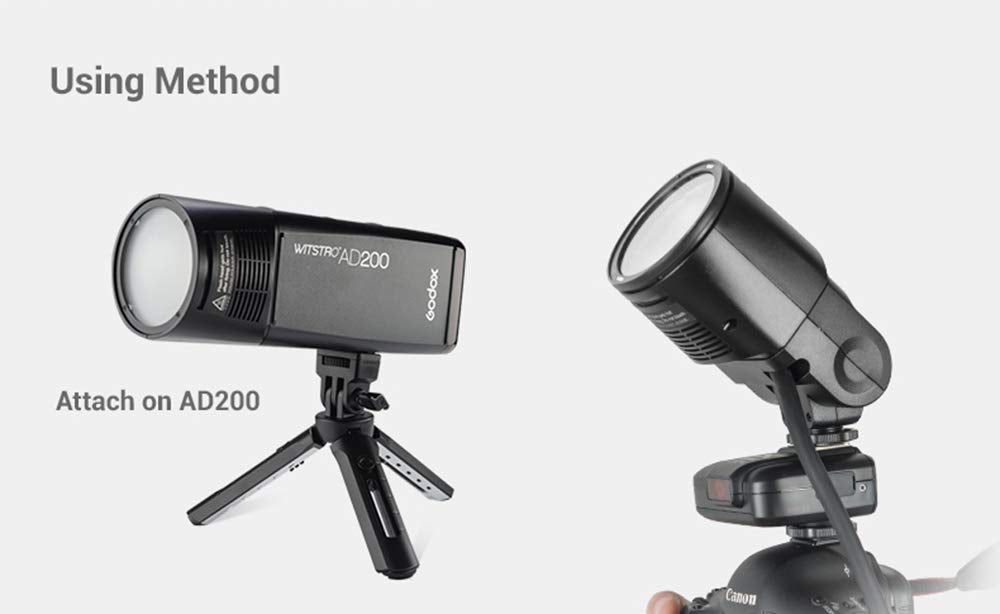 Godox H200R Round Flash Head Compatible For Godox Ak R1 Accessories Kit And Godox Ad200 Ad200 Pro Pocket Flash, 200Ws,Light And