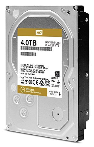 Wd Gold 4Tb Enterprise Class Hard Disk Drive - 7200 Rpm Class Sata 6 Gb/S 128Mb Cache 3.5 Inch - Wd4002Fyyz